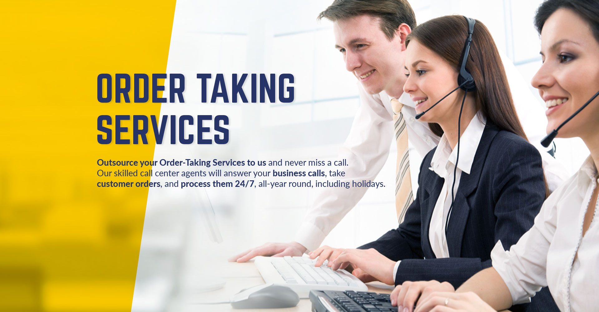 Order Taking Services Call Center